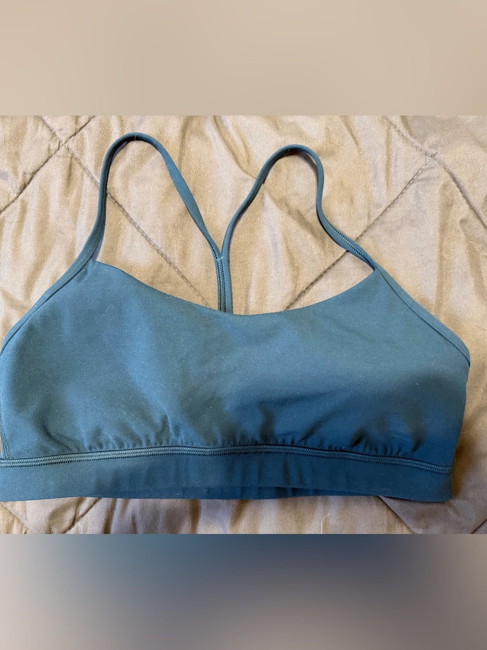 lululemon athletica Teal Green Double-Strap Sports Bra